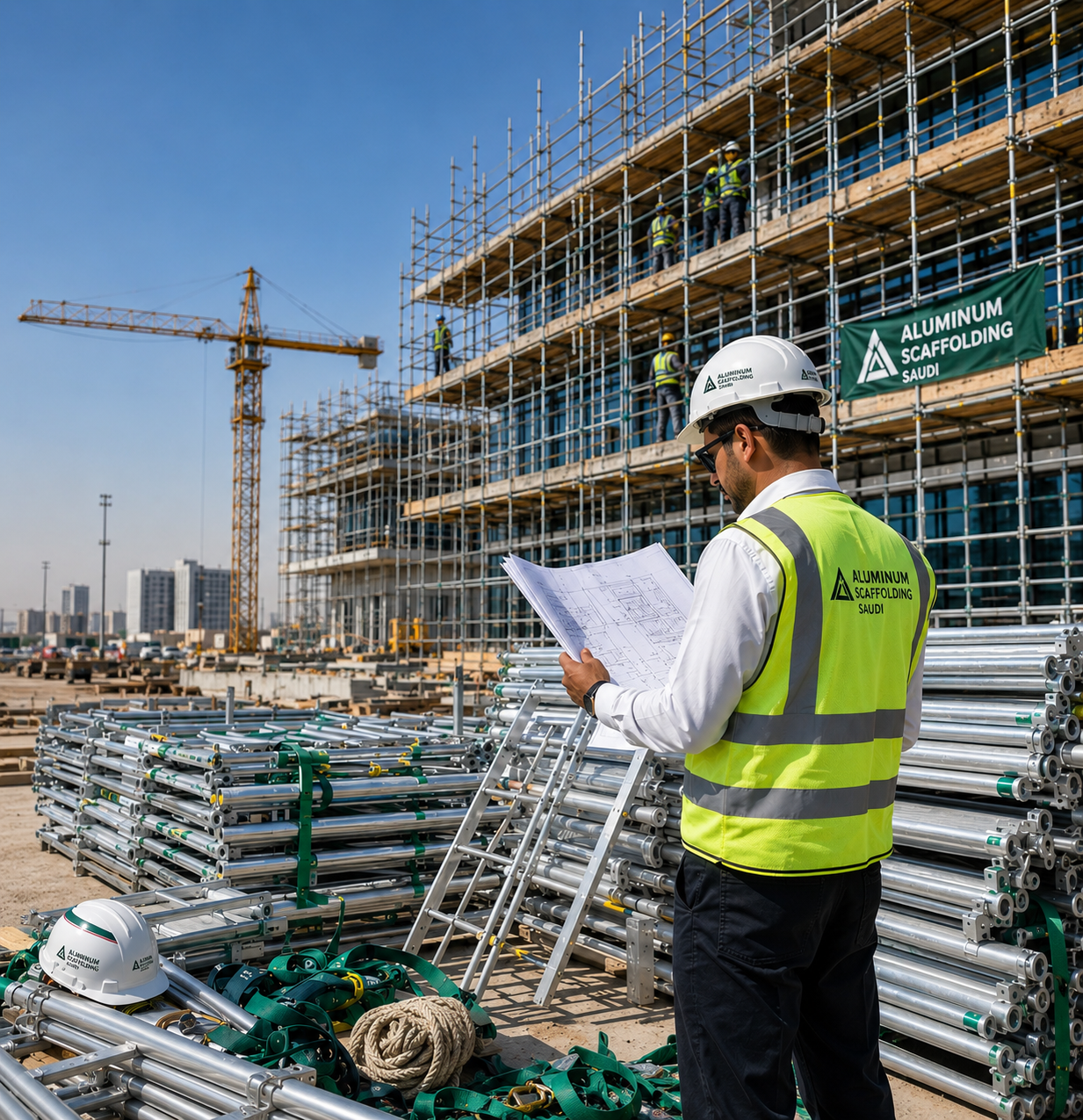 Aluminium and steel scaffolding supplier in Saudi Arabia