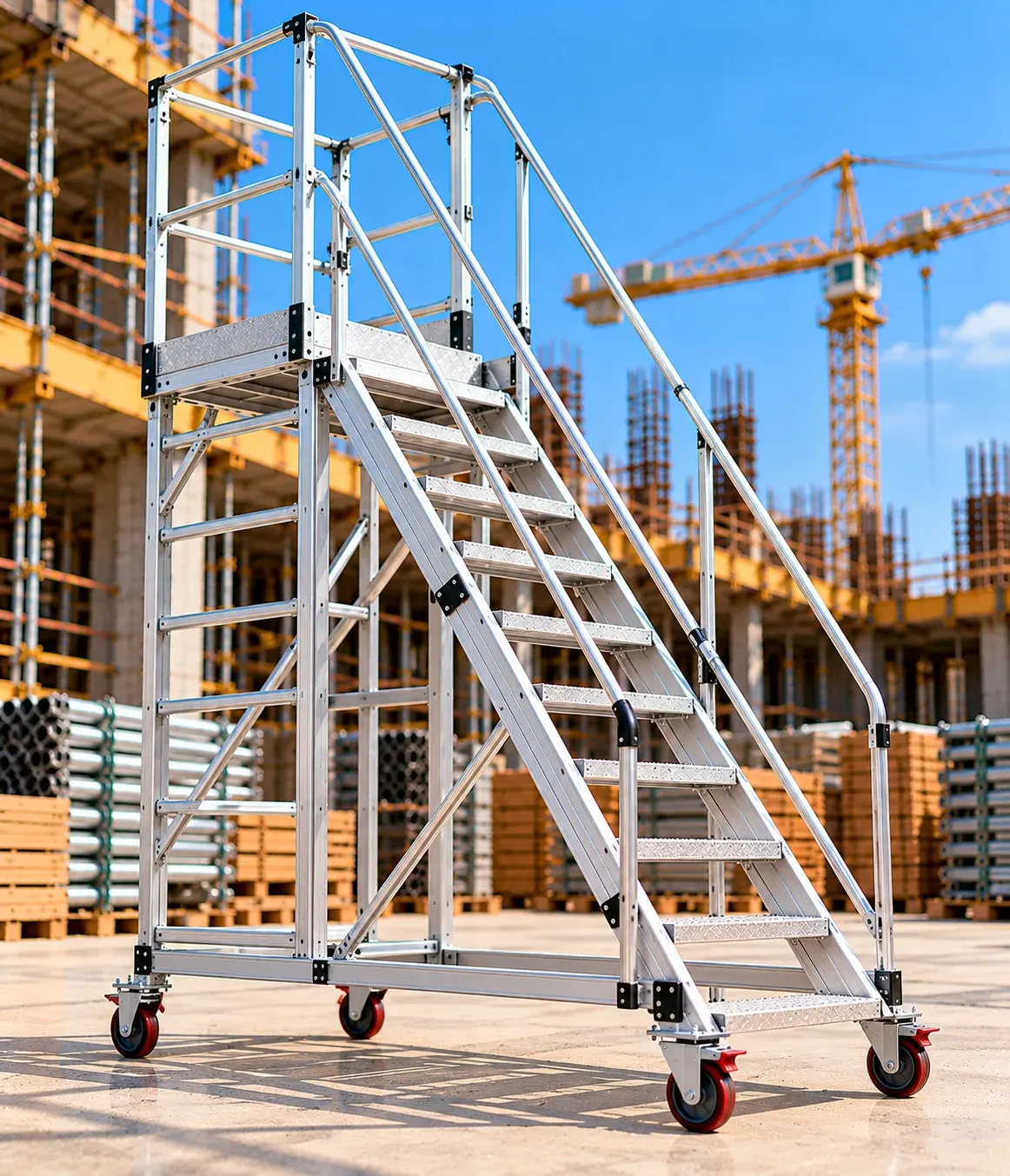 Aluminium Rolling Staircase Ladder Across Saudi Arabia