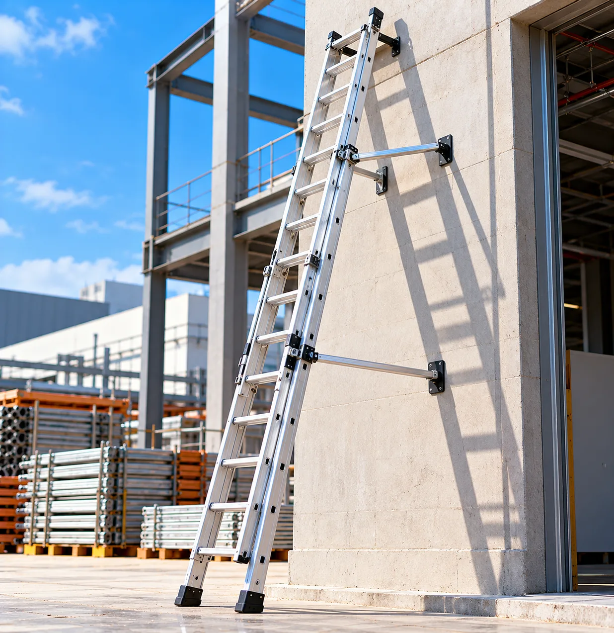 Aluminium Wall Supporting Extension Ladder Saudi Arabia
