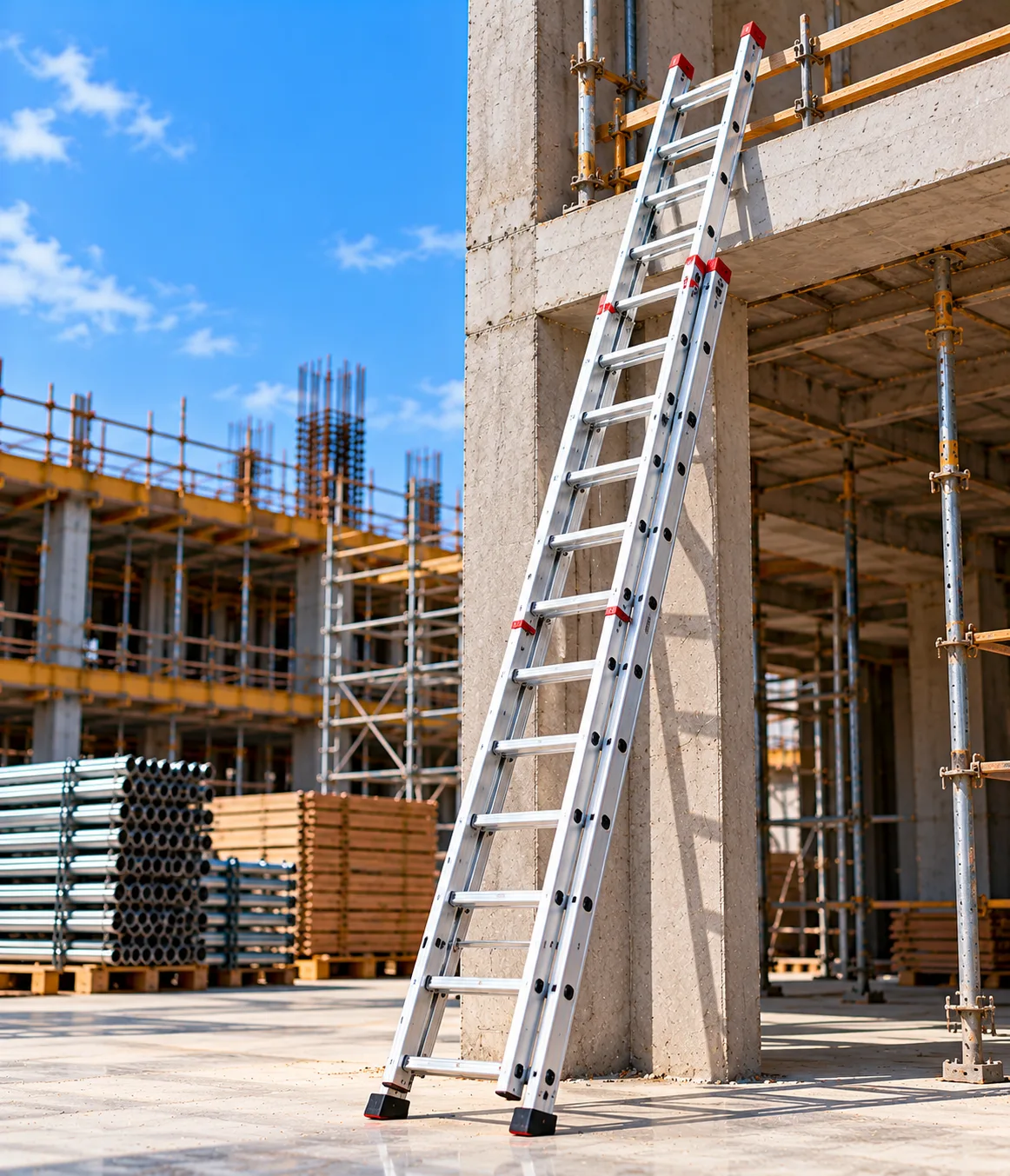 Double Section Straight Aluminium Ladder Across Saudi Arabia