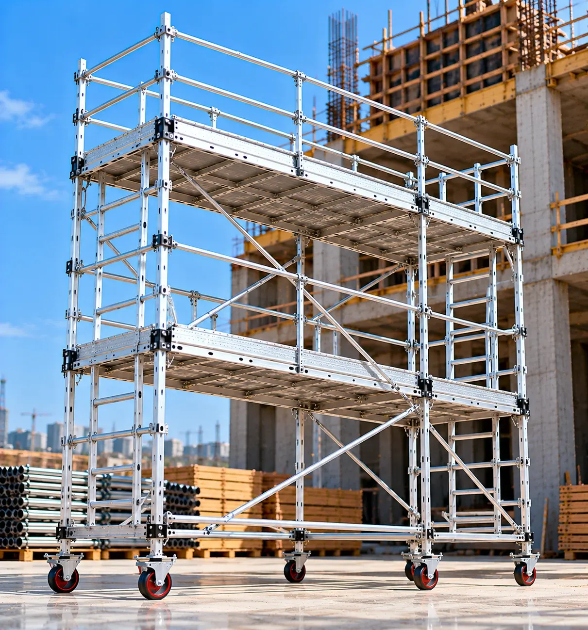 Double Width Aluminium Scaffolding Across Saudi Arabia