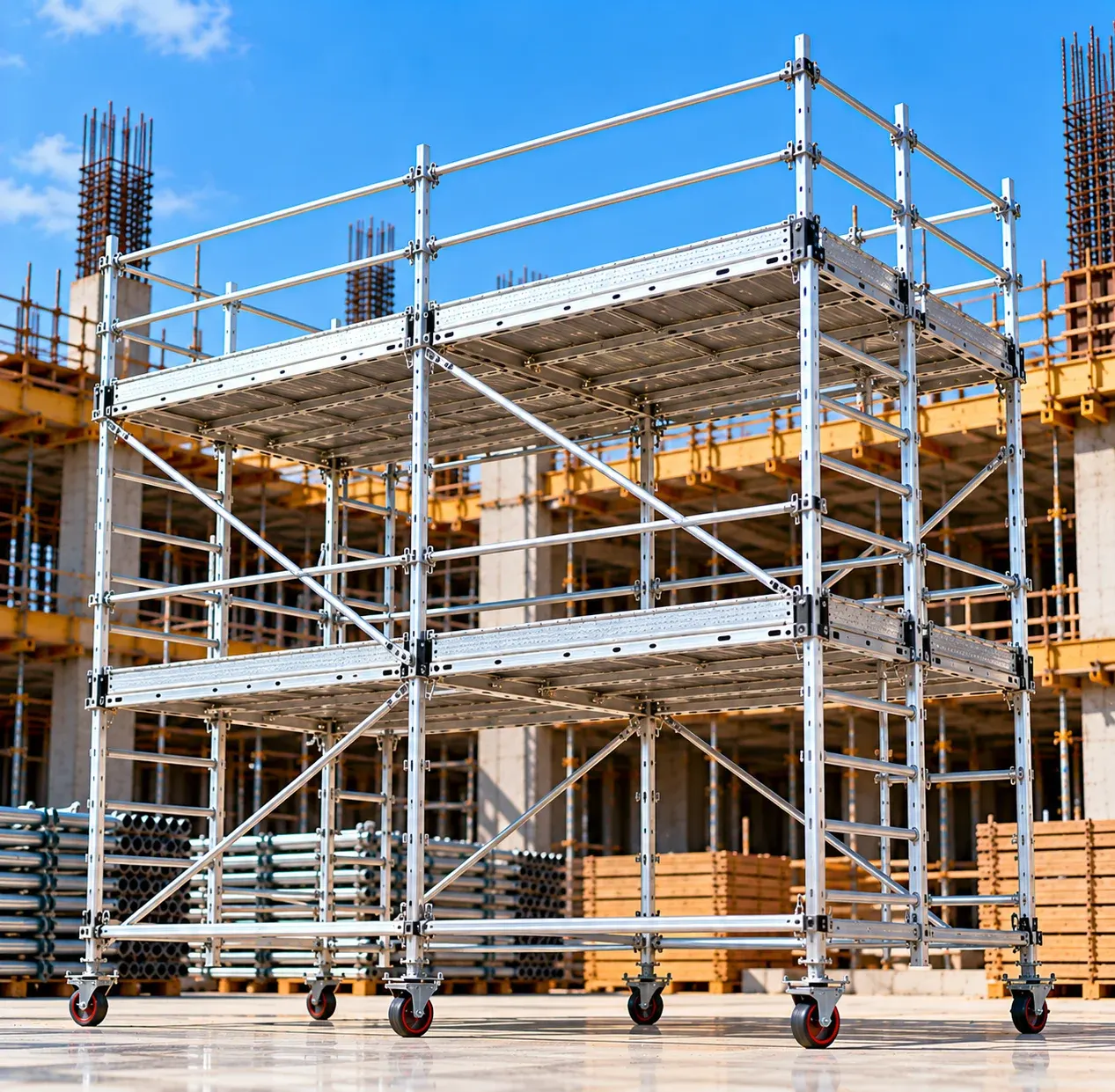 Double Width Aluminium Scaffolding Saudi Arabia