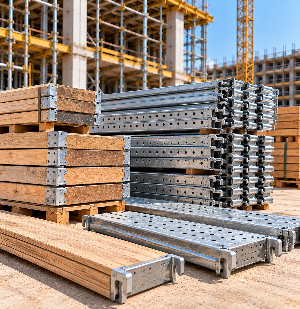 Scaffolding Wooden & Steel Boards Saudi Arabia